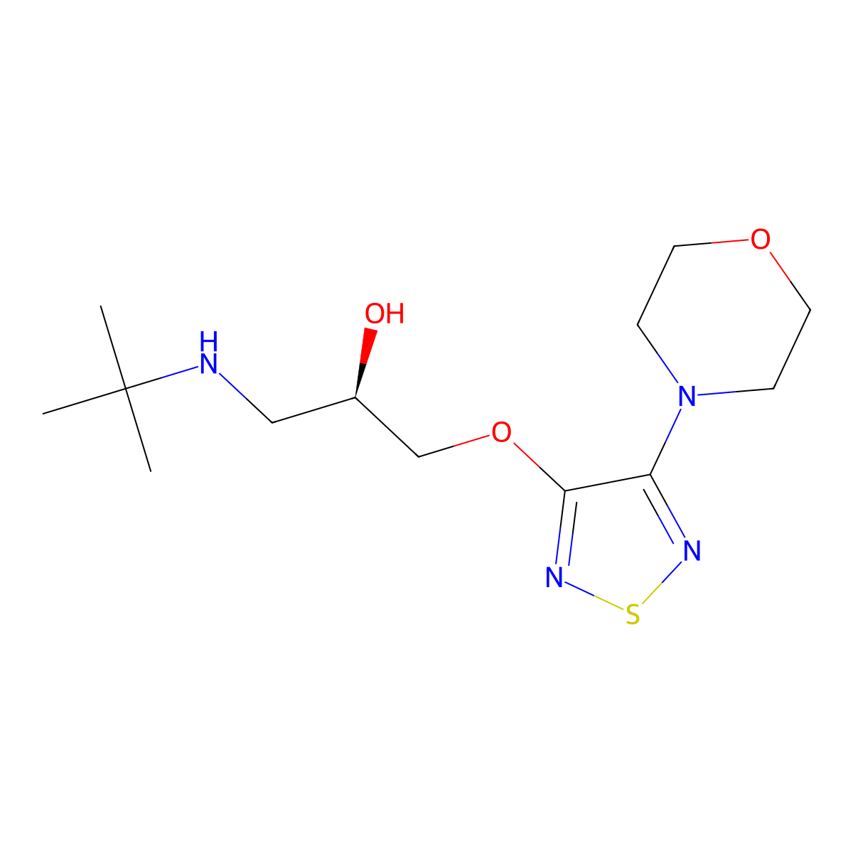 (R)-Timolol molecular structure, CAS 26839-76-9
