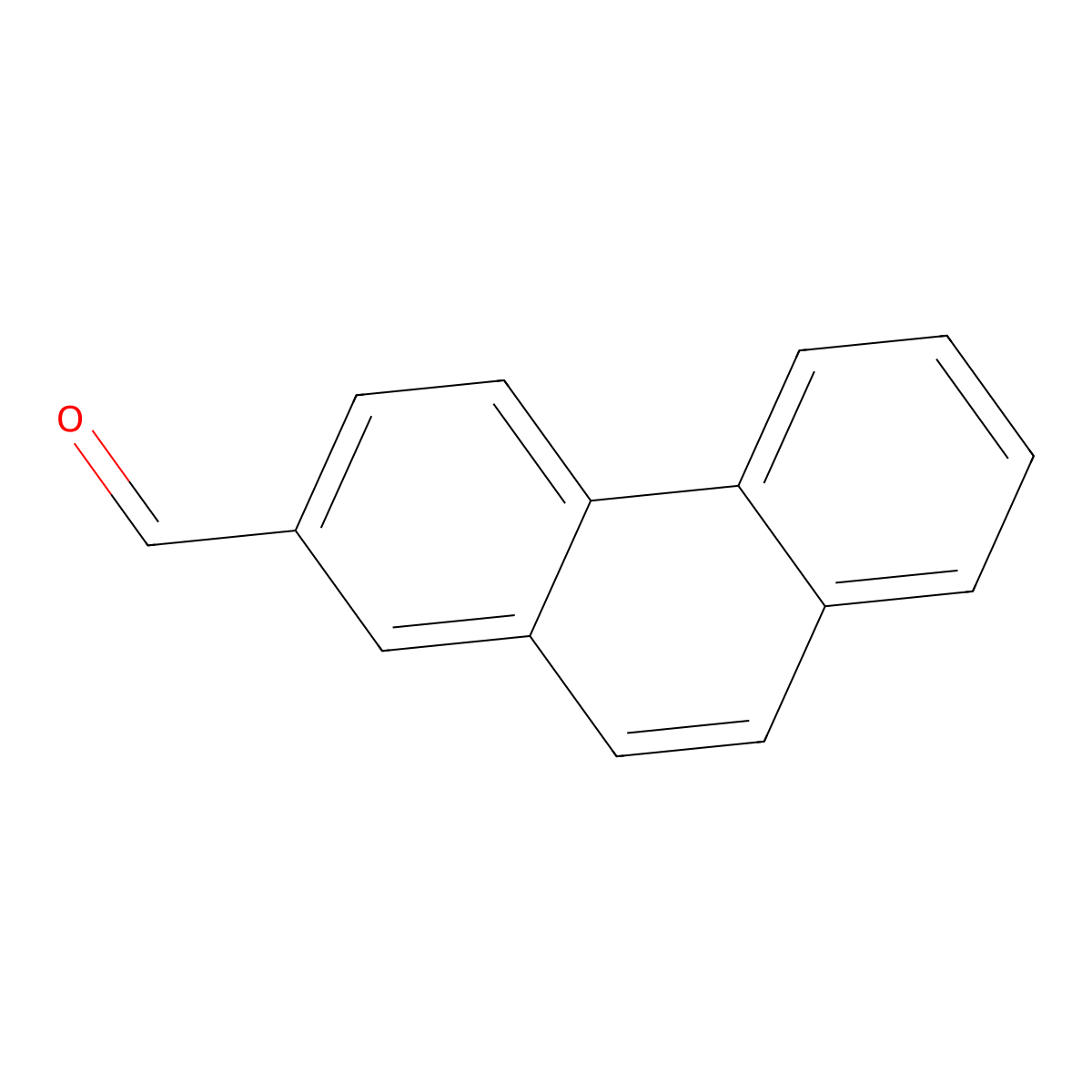 Phenanthrene-2-carbaldehyde molecular structure, CAS 26842-00-2