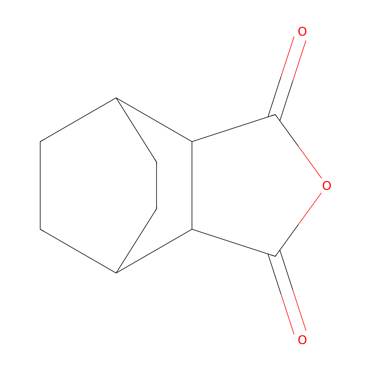 4-Oxatricyclo[5.2.2.0,2,6]undecane-3,5-dione molecular structure, CAS 26843-47-0