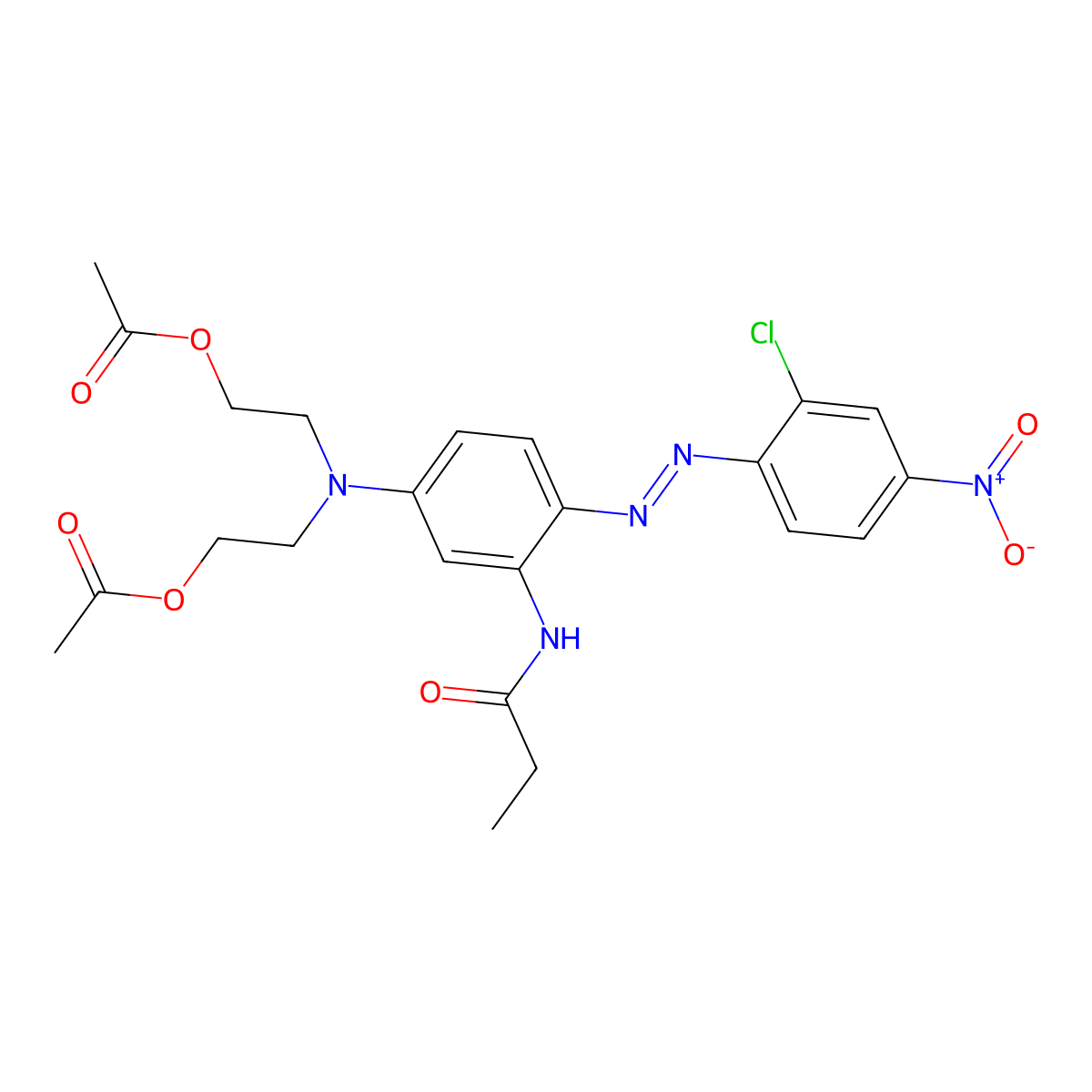 Disperse Red 167 molecular structure, CAS 26850-12-4