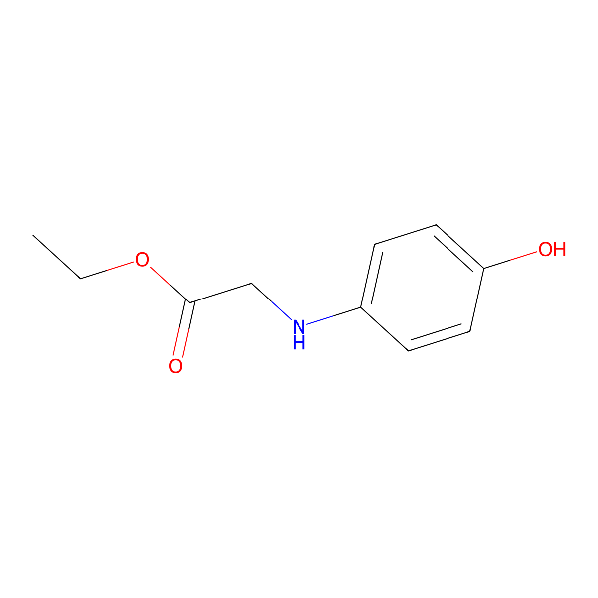 4-Hydroxyphenyl-glycine ethyl ester molecular structure, CAS 26850-28-2