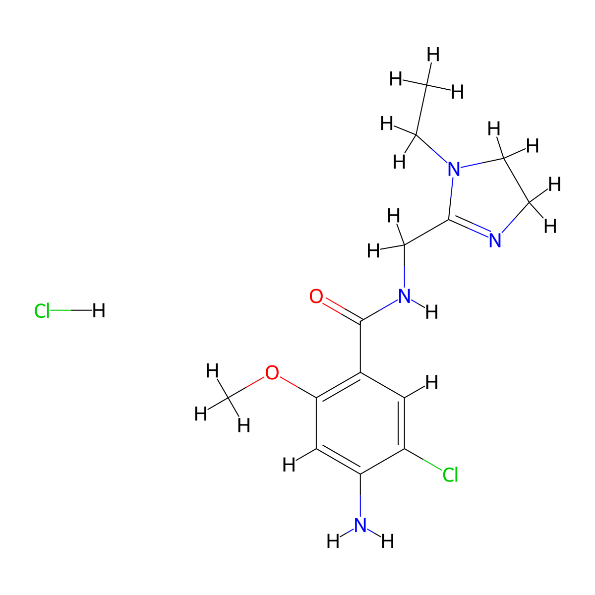 Lintopride (hydrochloride) molecular structure, CAS 268548-31-8