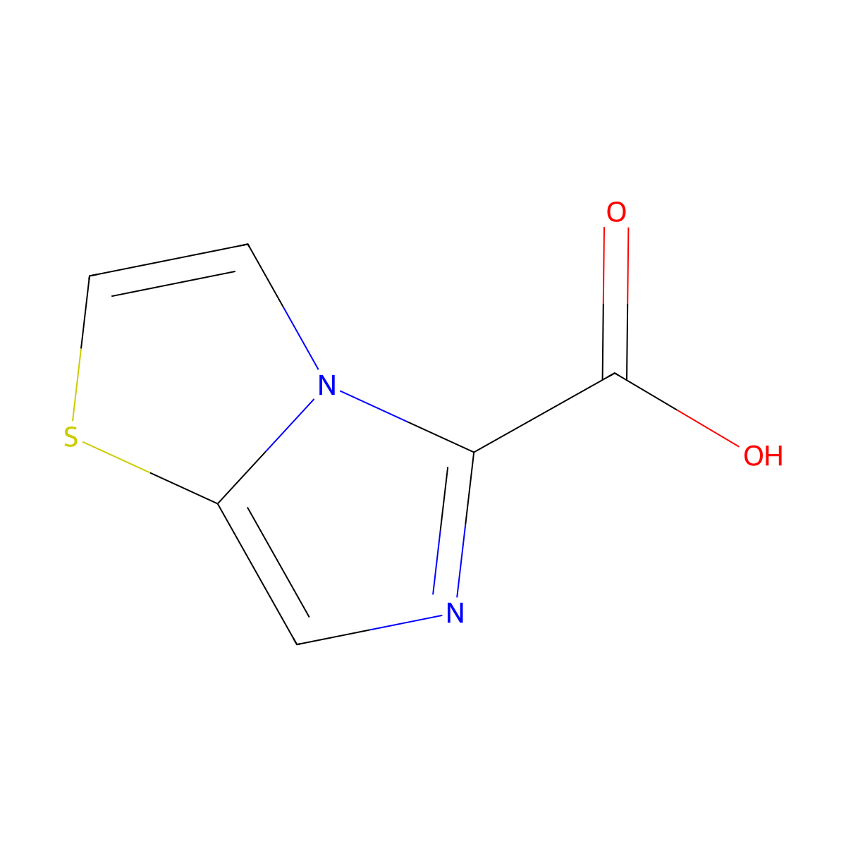 Imidazo[4,3-b][1,3]thiazole-5-carboxylic acid molecular structure, CAS 268551-89-9