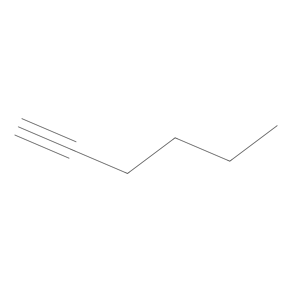 1-Hexyne molecular structure, CAS 26856-30-4
