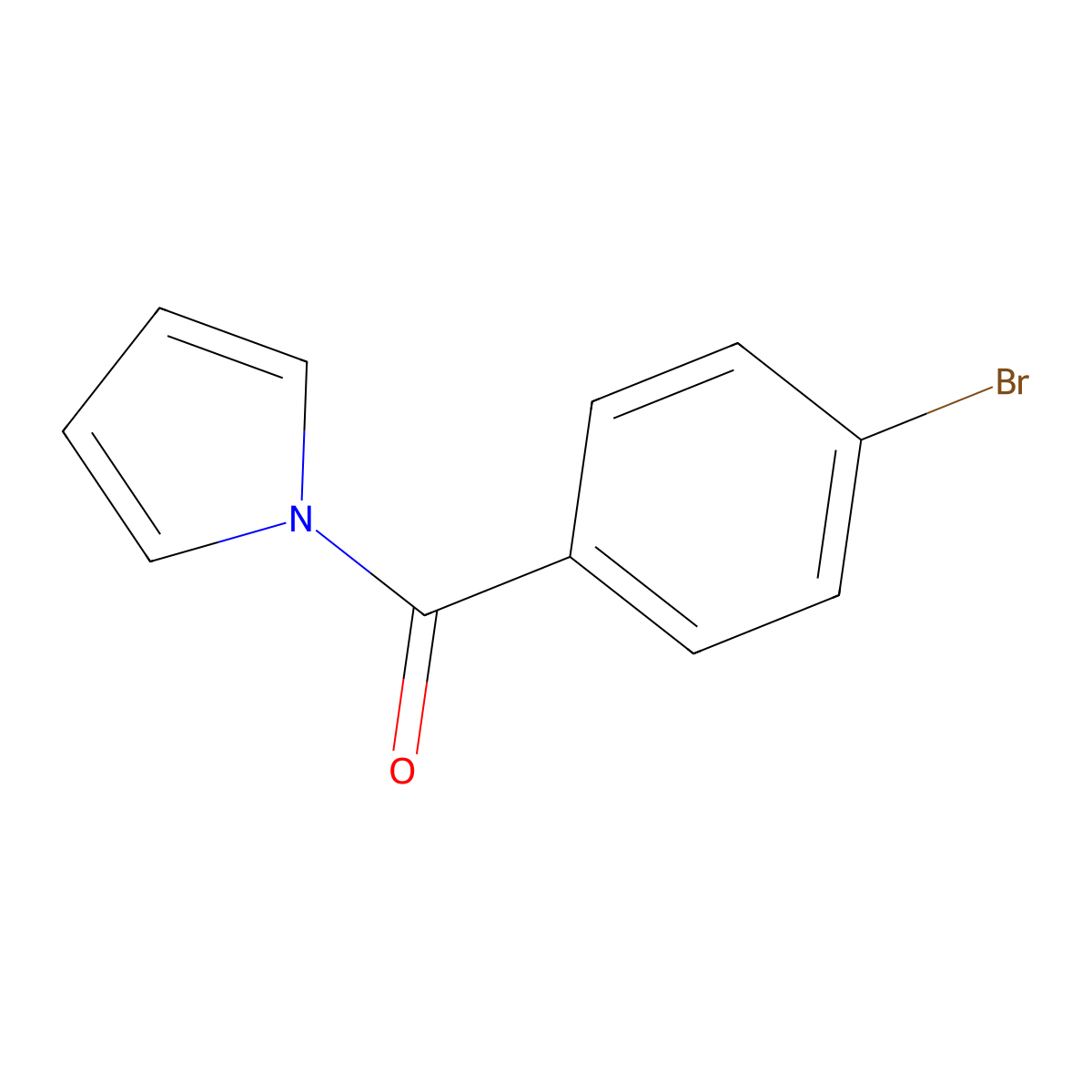 1-[(4-Bromophenyl)carbonyl]pyrrole molecular structure, CAS 268567-27-7