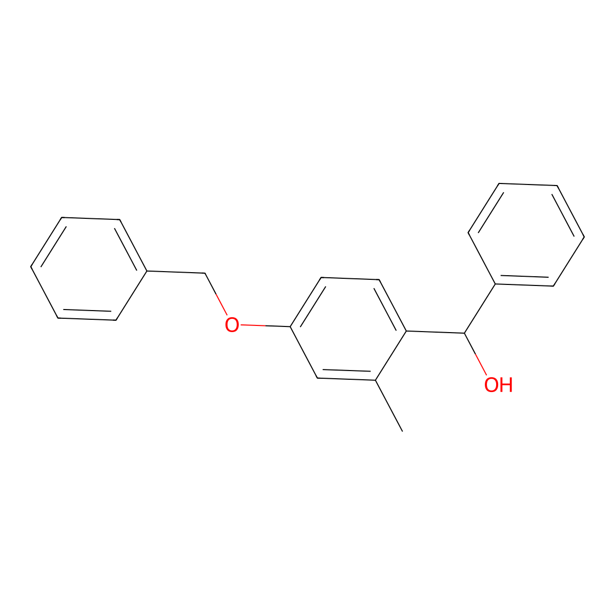(4-(Benzyloxy)-2-methylphenyl)(phenyl)methanol molecular structure, CAS 2685763-21-5