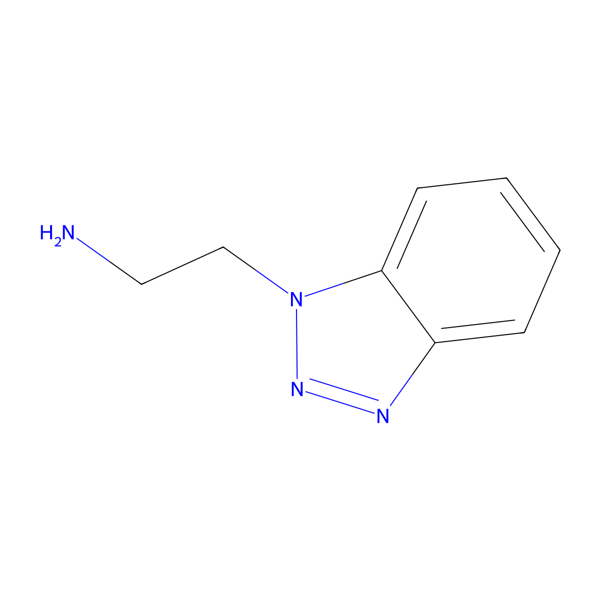 1H-Benzotriazole-1-ethanamine molecular structure, CAS 26861-65-4