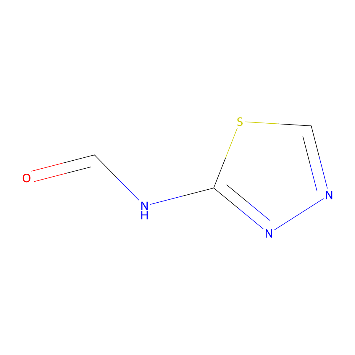 N-(1,3,4-Thiadiazol-2-yl)formamide molecular structure, CAS 26861-89-2