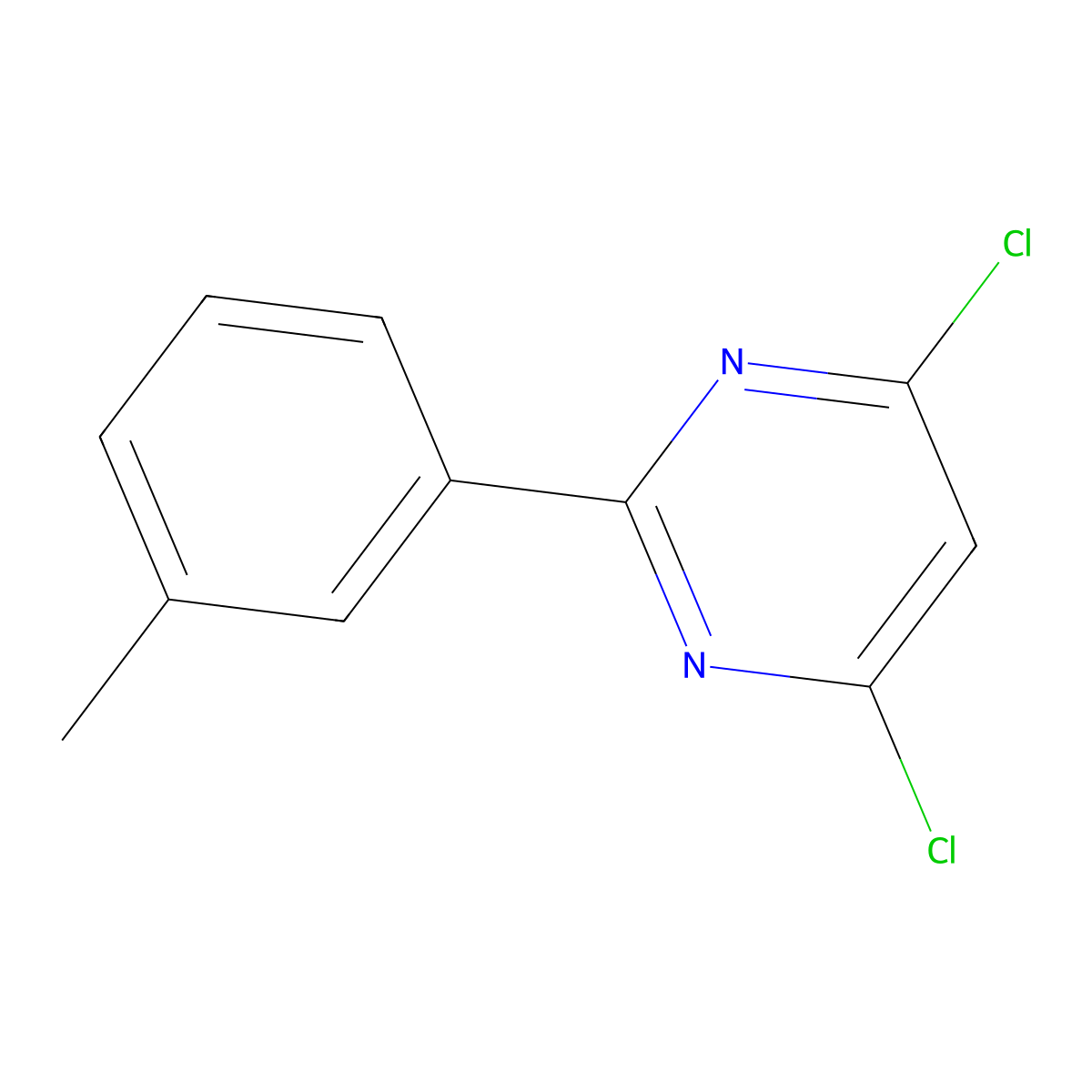 4,6-Dichloro-2-(3-methylphenyl)pyrimidine molecular structure, CAS 26863-48-9
