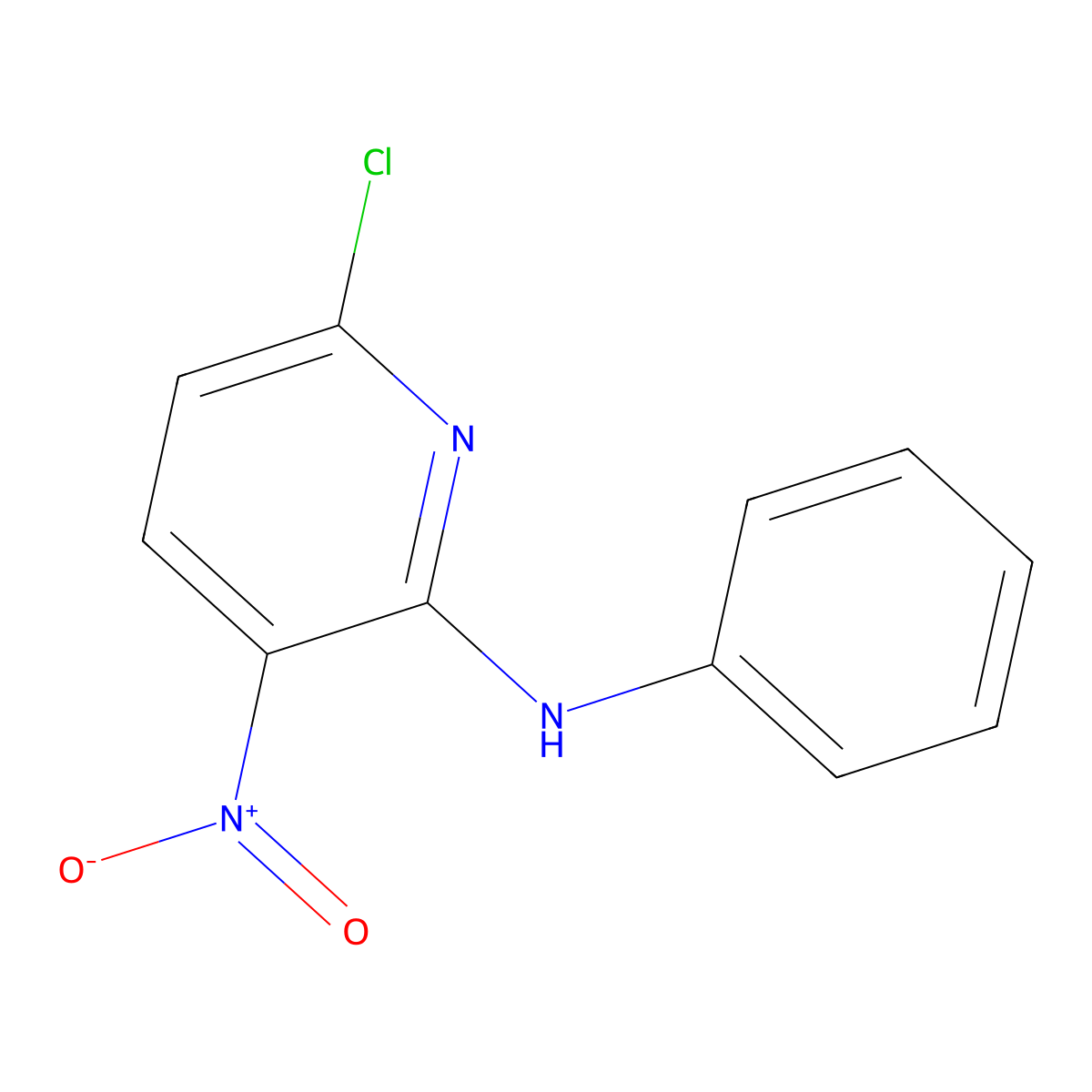 6-chloro-3-nitro-N-phenylpyridin-2-amine molecular structure, CAS 26867-13-0