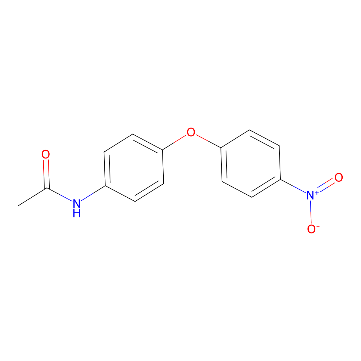 Acetanilide, 4'-(p-nitrophenoxy)- molecular structure, CAS 2687-40-3