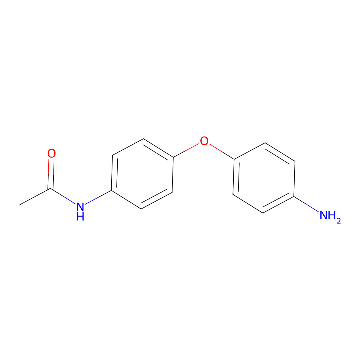 N-[4-(4-aminophenoxy)phenyl]acetamide molecular structure, CAS 2687-41-4