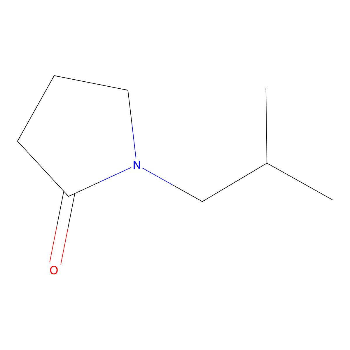 1-Isobutylpyrrolidin-2-one molecular structure, CAS 2687-92-5