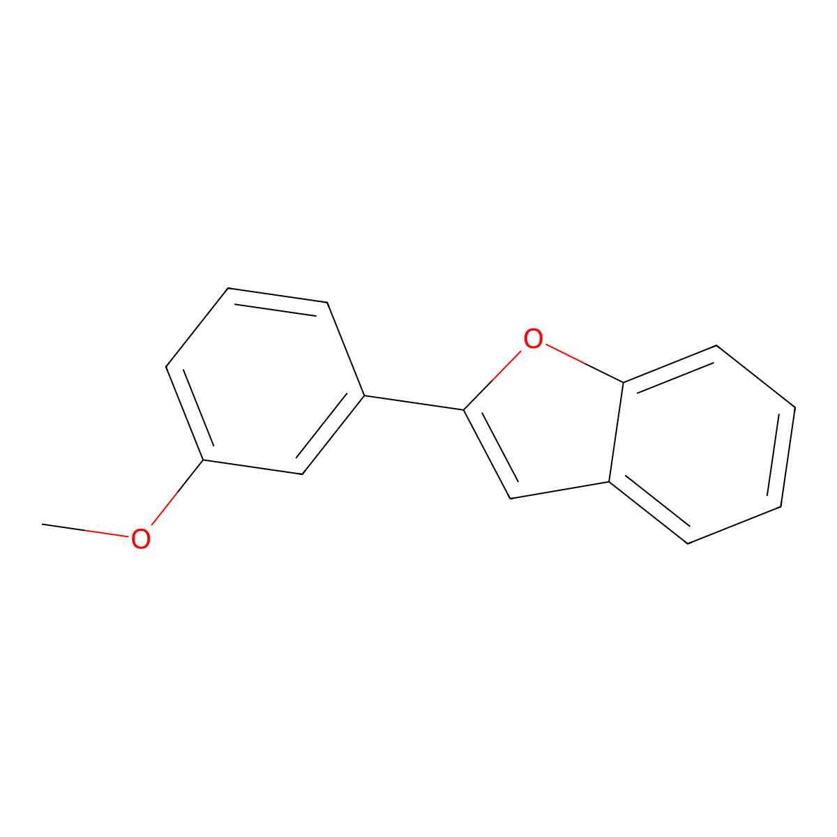 2-(3-Methoxyphenyl)benzofuran molecular structure, CAS 26870-34-8