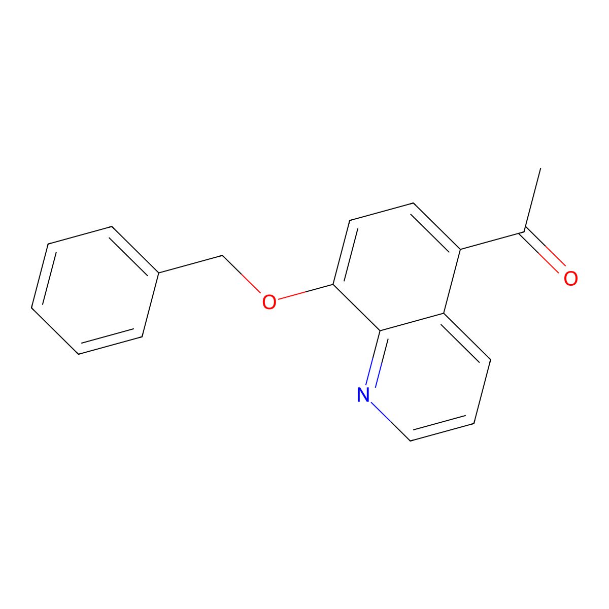 5-Acetyl-8-(phenylmethoxy)quinoline molecular structure, CAS 26872-48-0