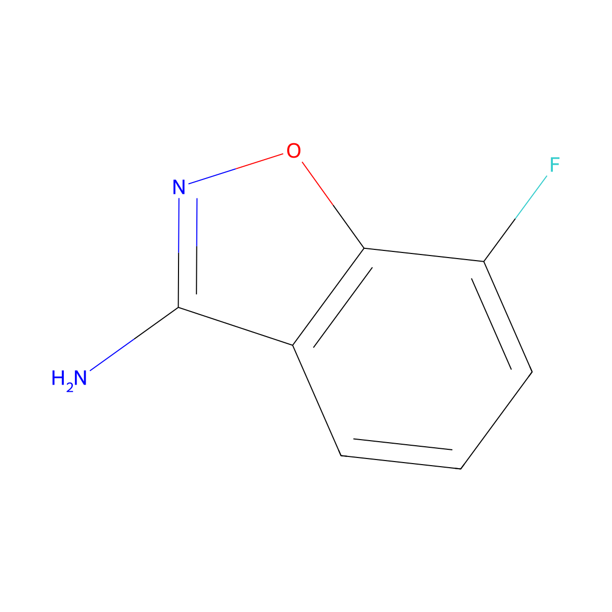 7-Fluorobenzo[d]isoxazol-3-amine molecular structure, CAS 268734-39-0