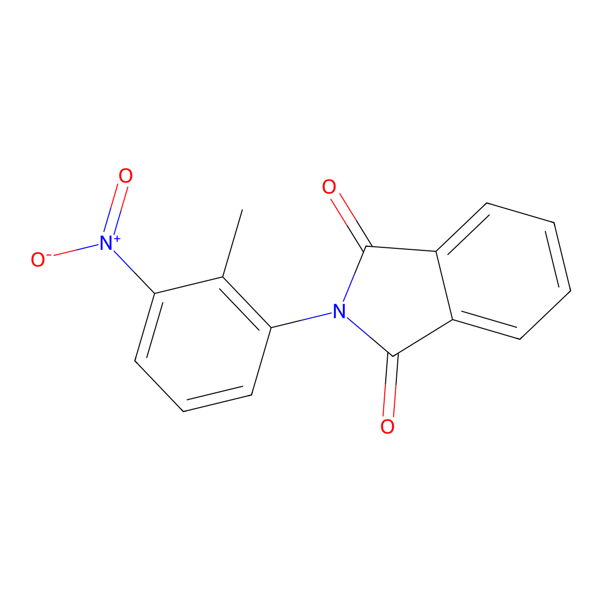 2-(2-Methyl-3-nitrophenyl)isoindole-1,3-dione molecular structure, CAS 268738-21-2