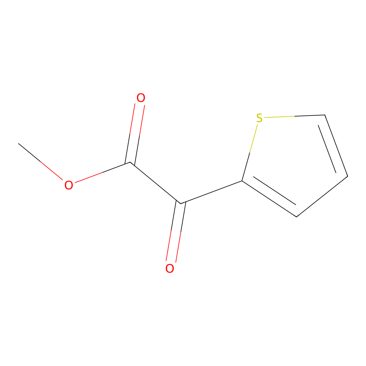 Methyl alpha-oxo-2-thiopheneacetate molecular structure, CAS 26878-13-7