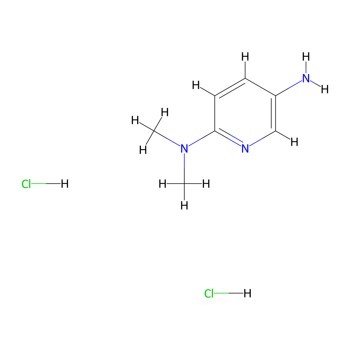 N2,N2-Dimethylpyridine-2,5-diamine dihydrochloride molecular structure, CAS 26878-31-9