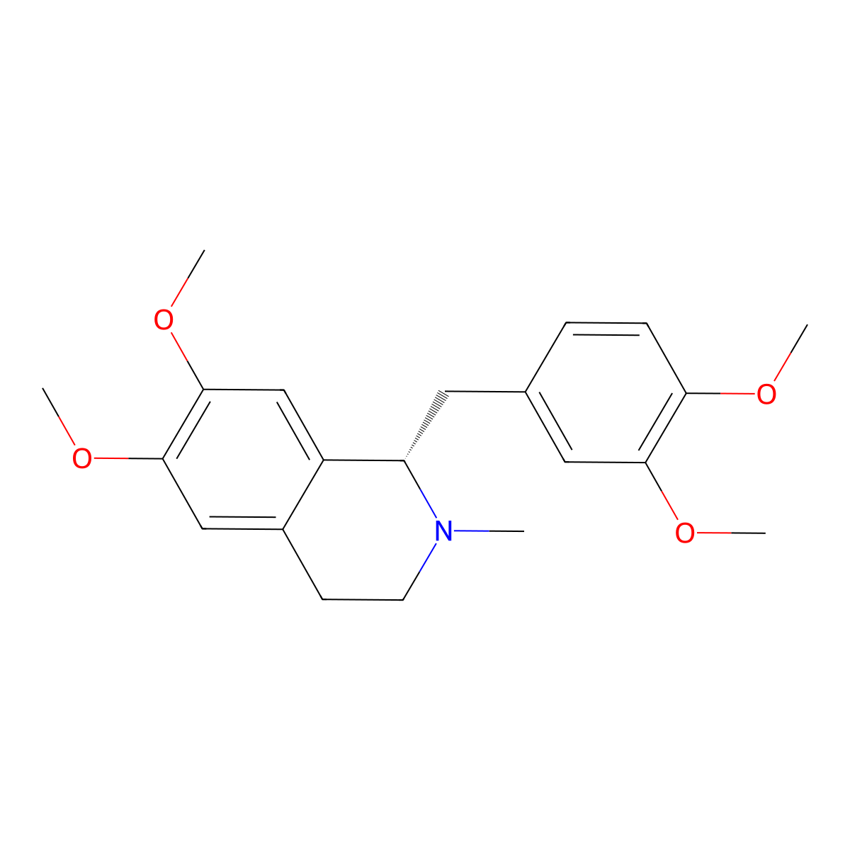 Laudanosine molecular structure, CAS 2688-77-9