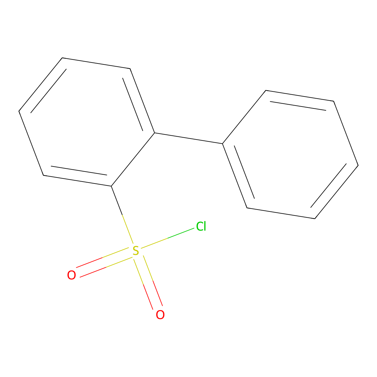 2-Phenylbenzene-1-sulfonyl chloride molecular structure, CAS 2688-90-6