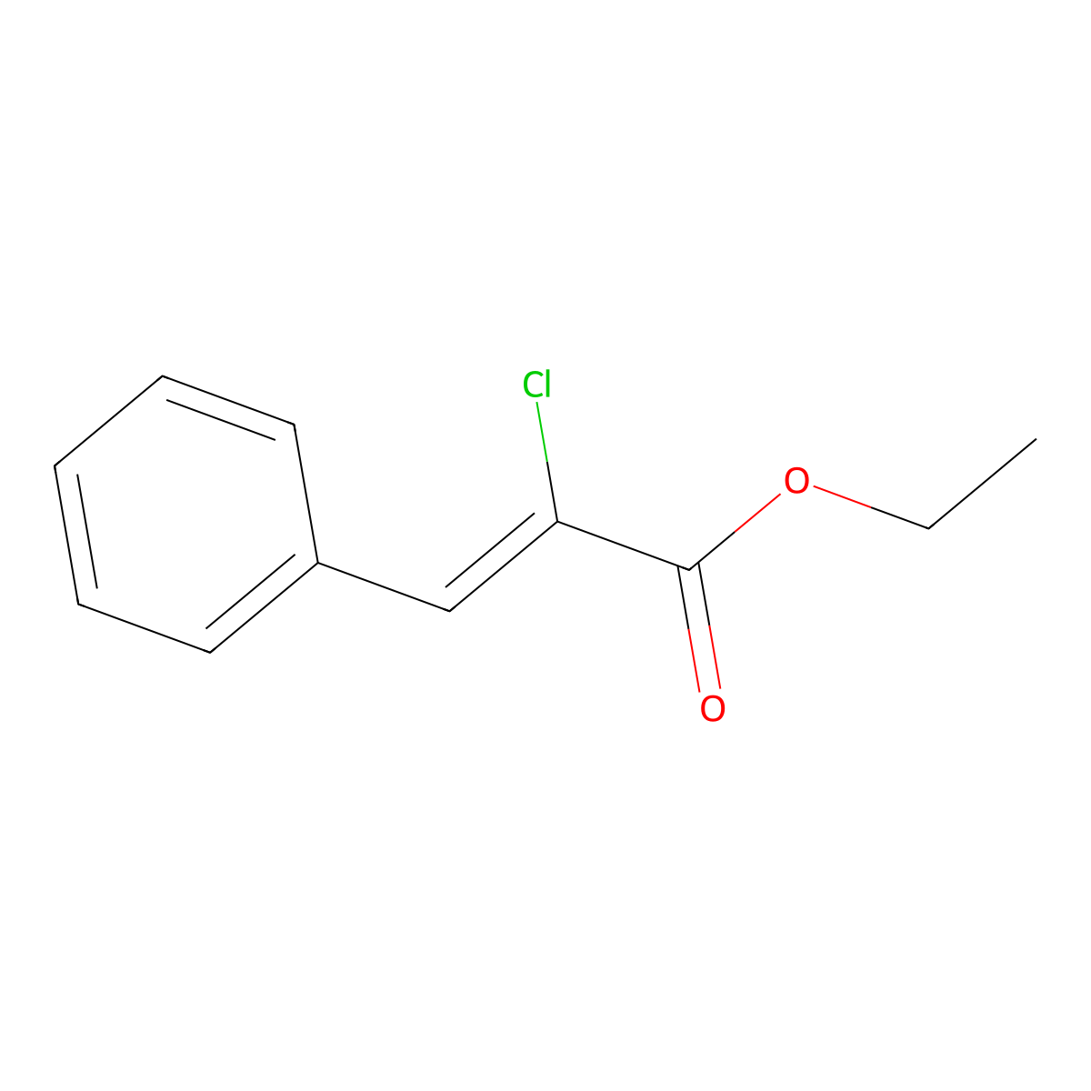 (Z)-alpha-Chlorobenzeneacrylic acid ethyl ester molecular structure, CAS 26880-33-1