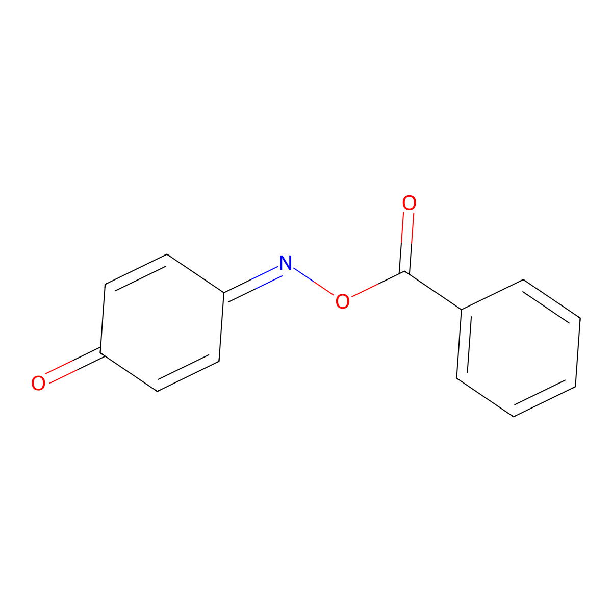 4-[(Benzoyloxy)imino]cyclohexa-2,5-dien-1-one molecular structure, CAS 26880-35-3