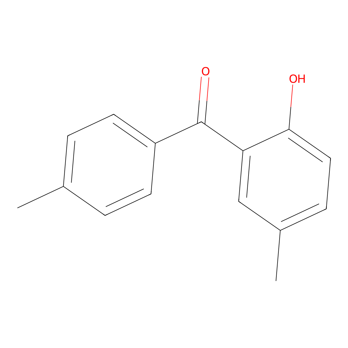 Methanone, (2-hydroxy-5-methylphenyl)(4-methylphenyl)- molecular structure, CAS 26880-95-5