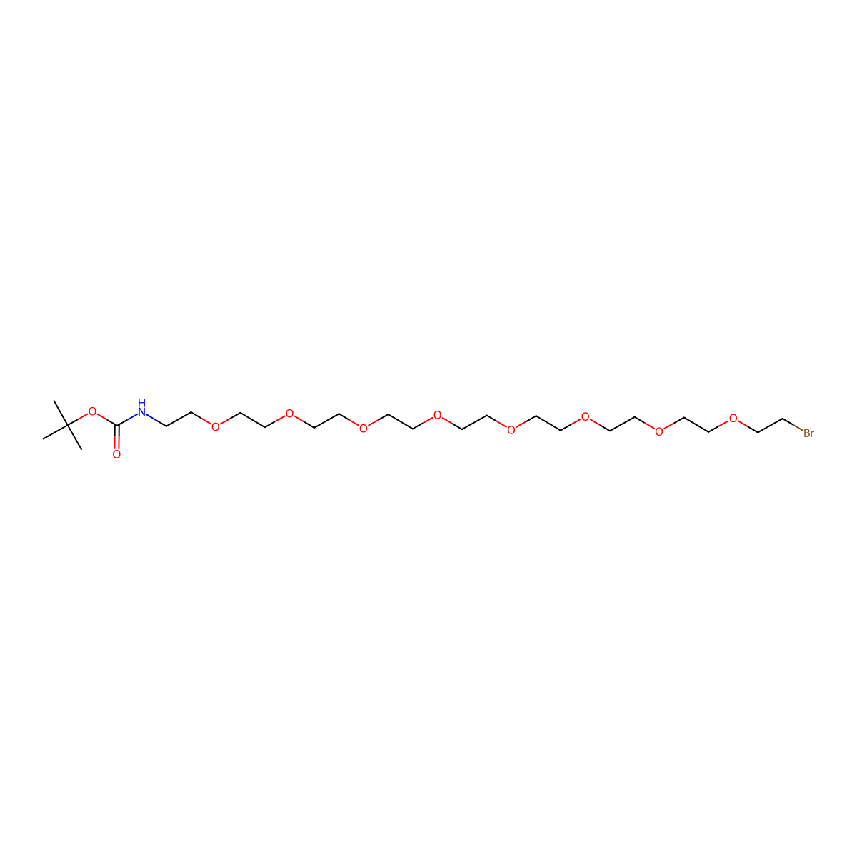 tert-Butyl (26-bromo-3,6,9,12,15,18,21,24-octaoxahexacosyl)carbamate molecular structure, CAS 2688072-12-8