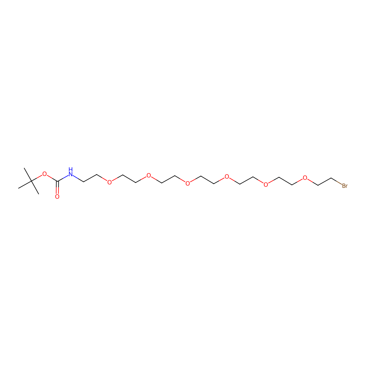 tert-Butyl (20-bromo-3,6,9,12,15,18-hexaoxaicosyl)carbamate molecular structure, CAS 2688072-13-9