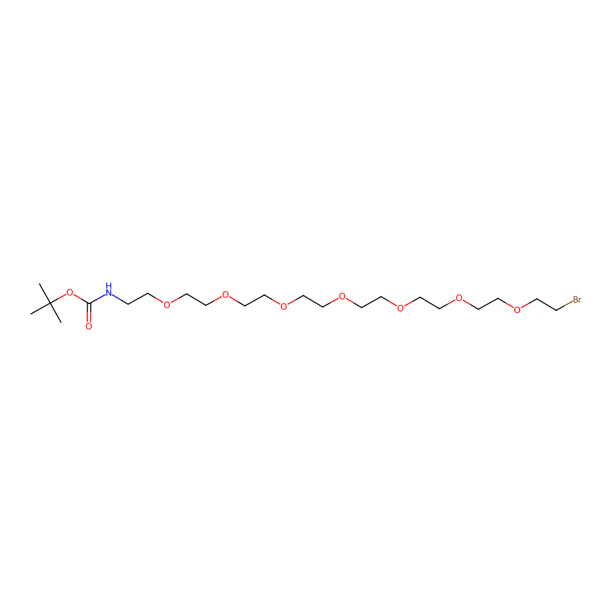 Br-PEG7-NHBoc molecular structure, CAS 2688072-18-4