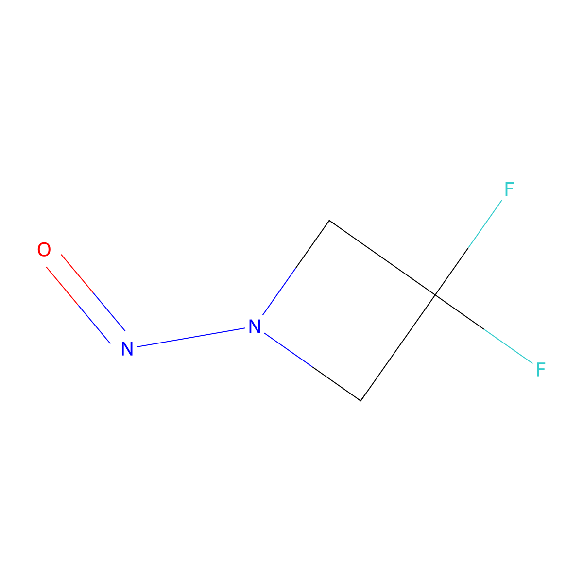 3,3-Difluoro-1-nitrosoazetidine molecular structure, CAS 2688115-44-6