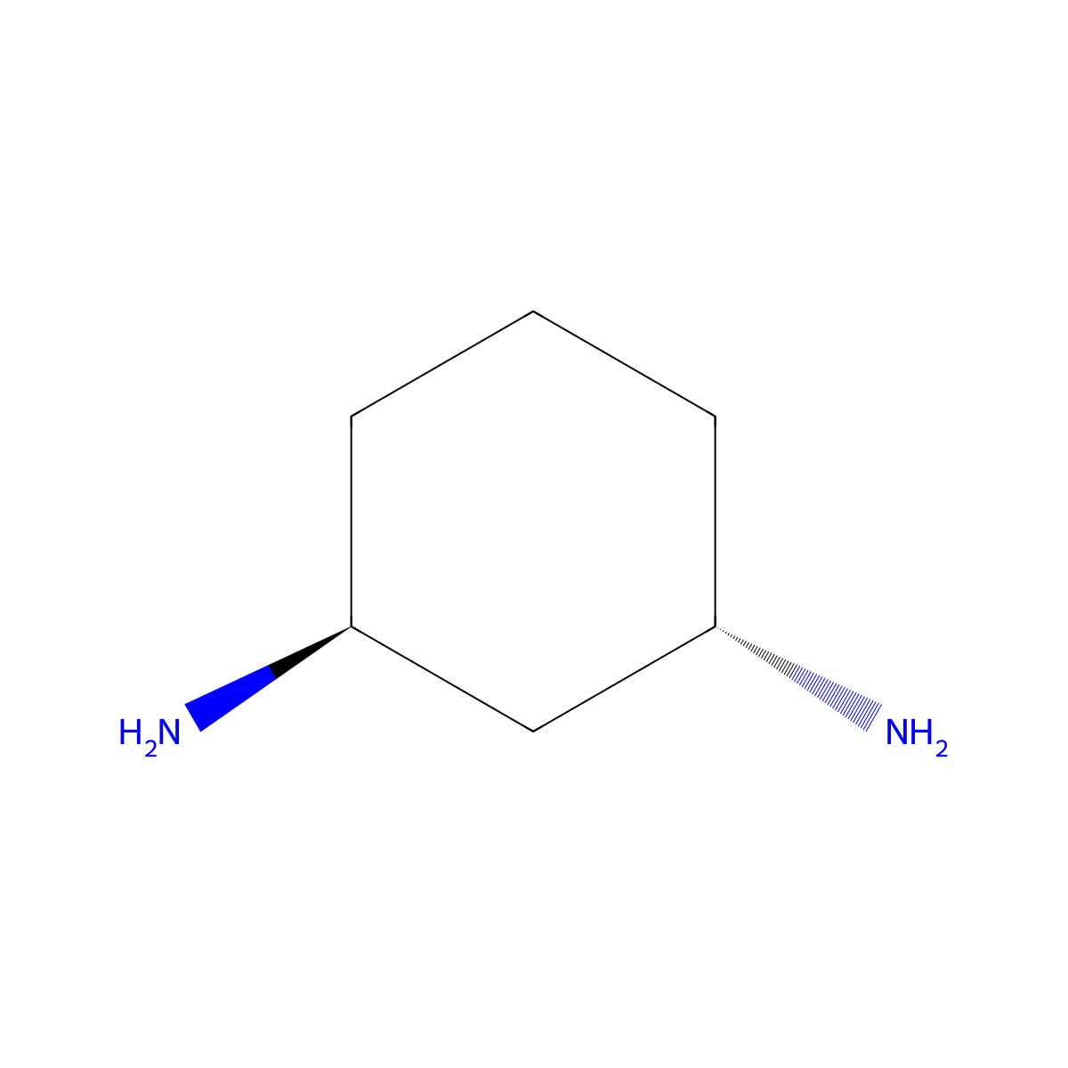 (1S,3S)-cyclohexane-1,3-diamine molecular structure, CAS 26883-70-5