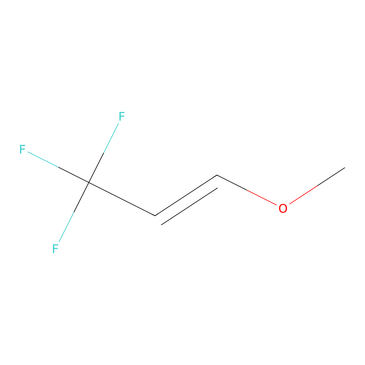 1-Methoxy-3,3,3-trifluoropropene molecular structure, CAS 26885-71-2
