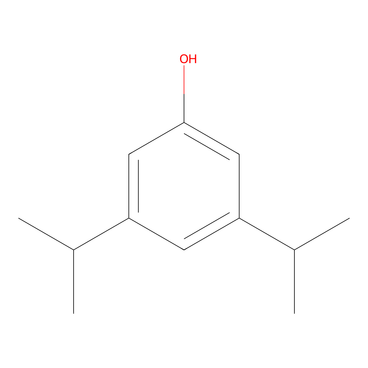 3,5-Bis(1-methylethyl)phenol molecular structure, CAS 26886-05-5