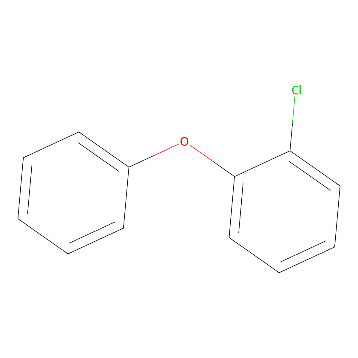 2-Chlorodiphenyl ether molecular structure, CAS 2689-07-8