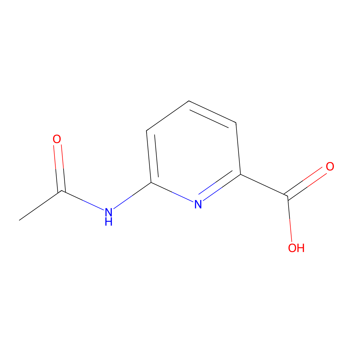6-Acetamidopicolinic acid molecular structure, CAS 26893-72-1