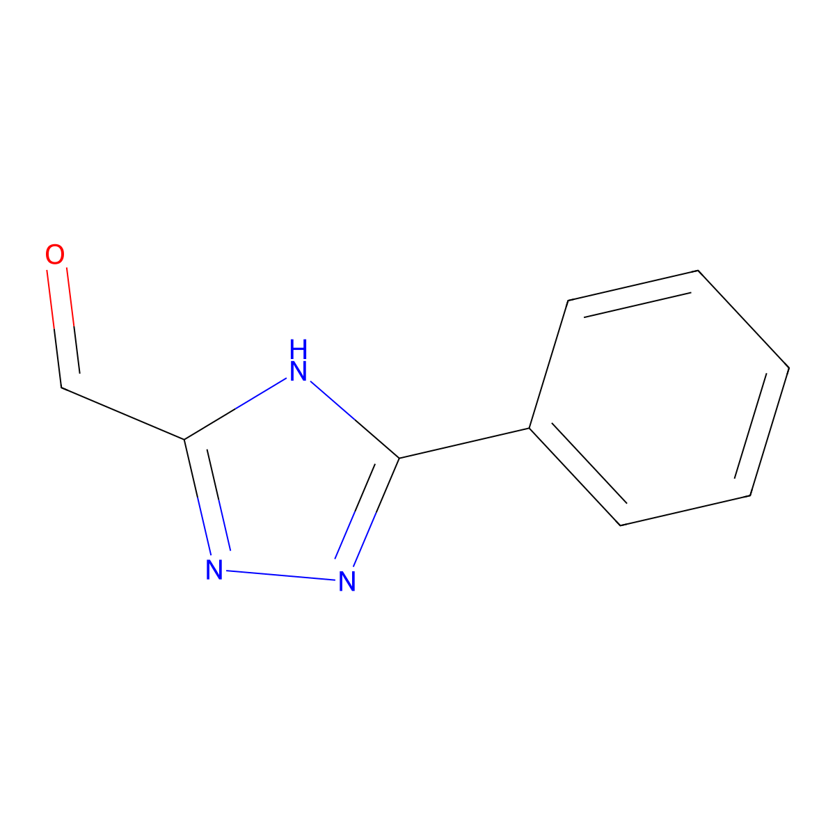 5-phenyl-4H-1,2,4-triazole-3-carbaldehyde molecular structure, CAS 26899-64-9