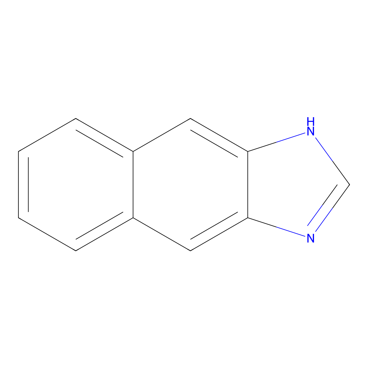 Naphtho(2,3,4',5')imidazole molecular structure, CAS 269-07-8