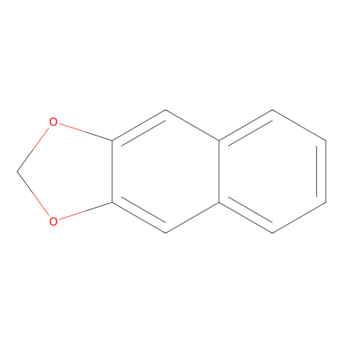 2,3-Methylenedioxynaphthalene molecular structure, CAS 269-43-2