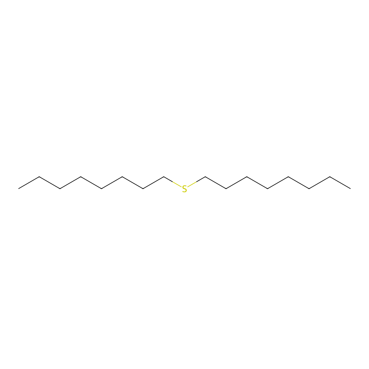 Dioctyl sulfide molecular structure, CAS 2690-08-6