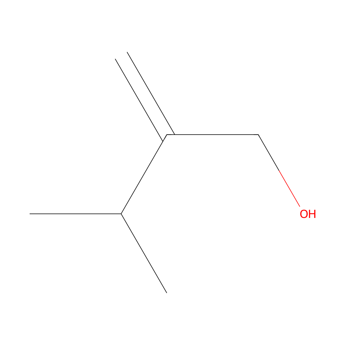 3-Methyl-2-methylidenebutan-1-ol molecular structure, CAS 26903-66-2