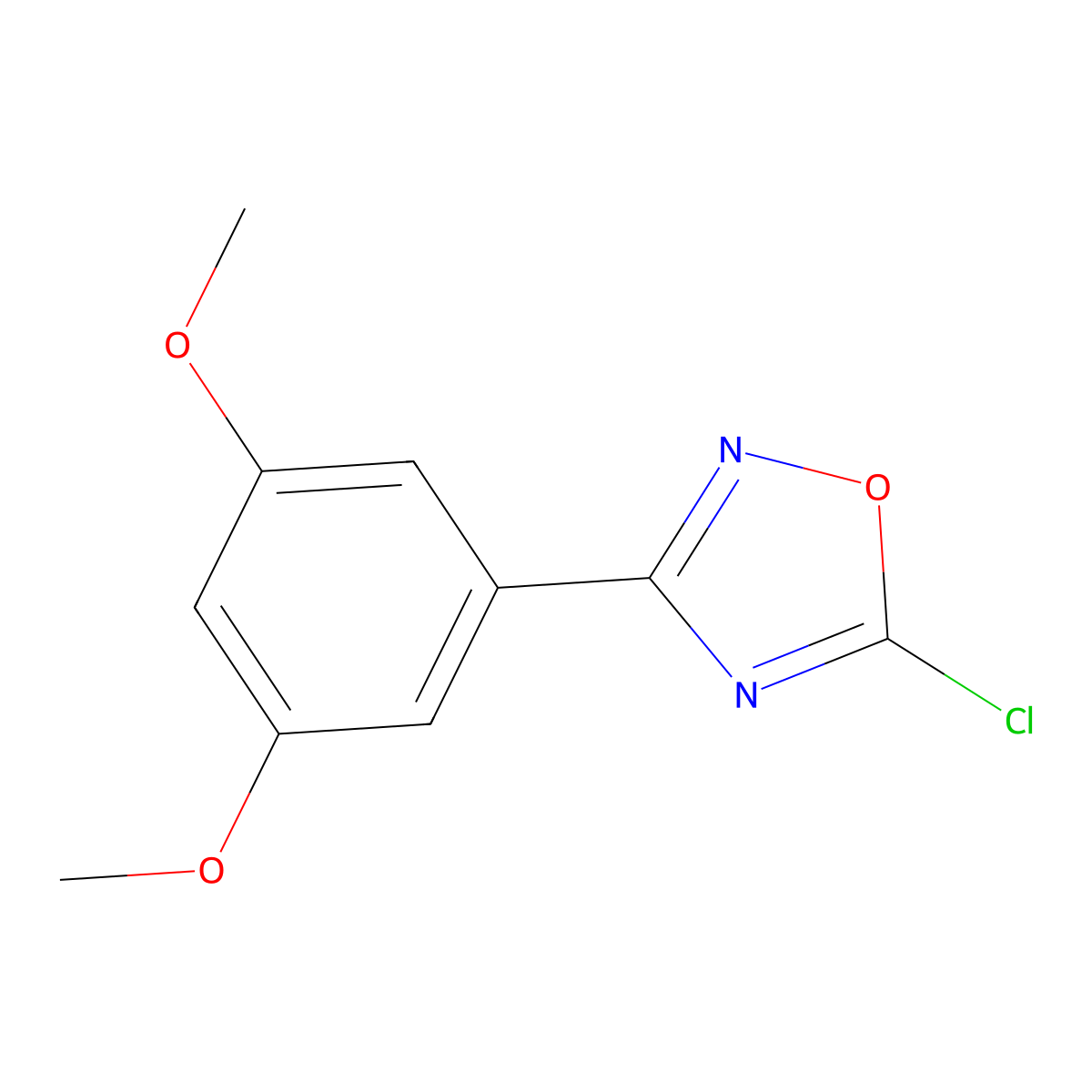 5-Chloro-3-(3,5-dimethoxyphenyl)-1,2,4-oxadiazole molecular structure, CAS 26903-90-2