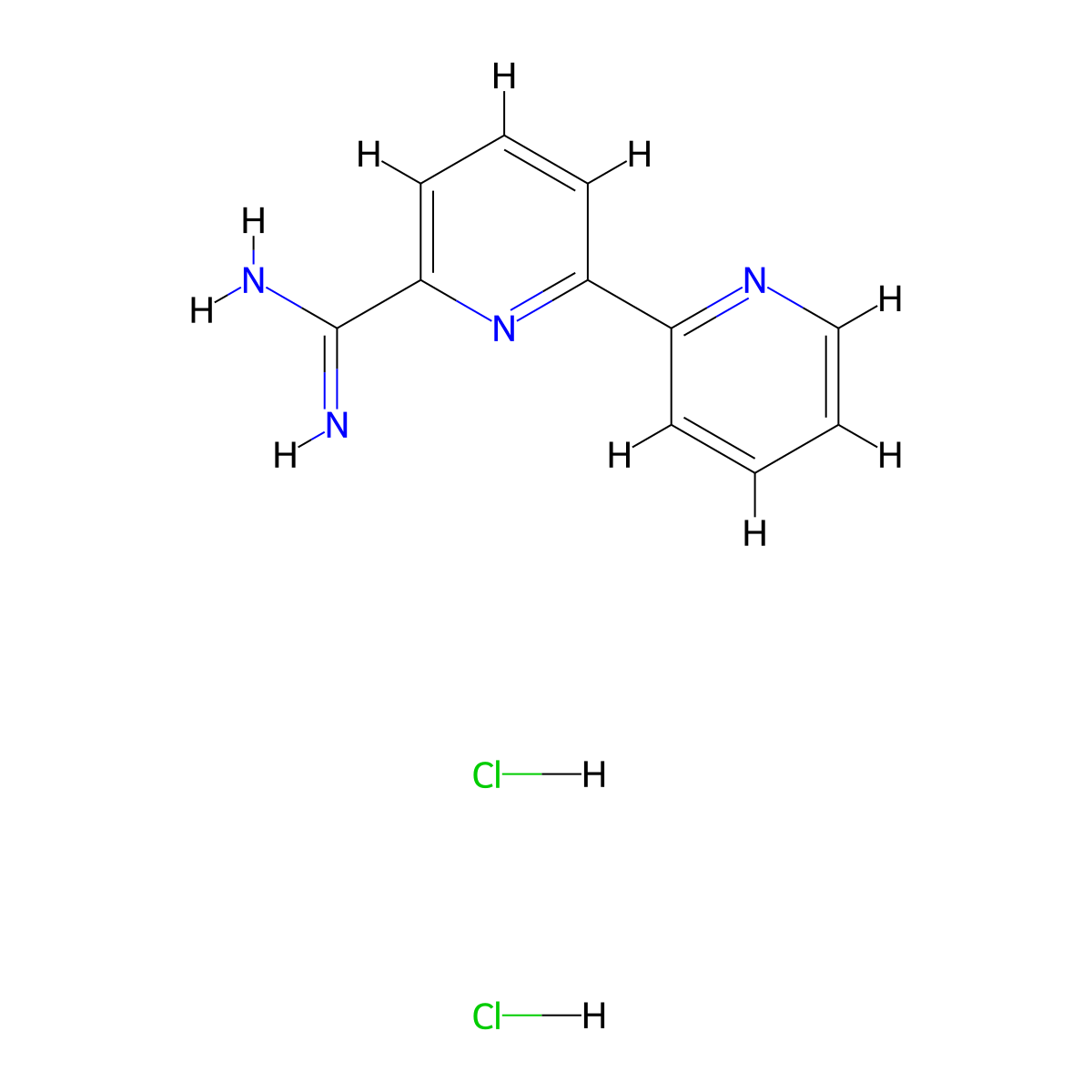 [2,2'-Bipyridine]-6-carboximidamide dihydrochloride molecular structure, CAS 2690347-51-2