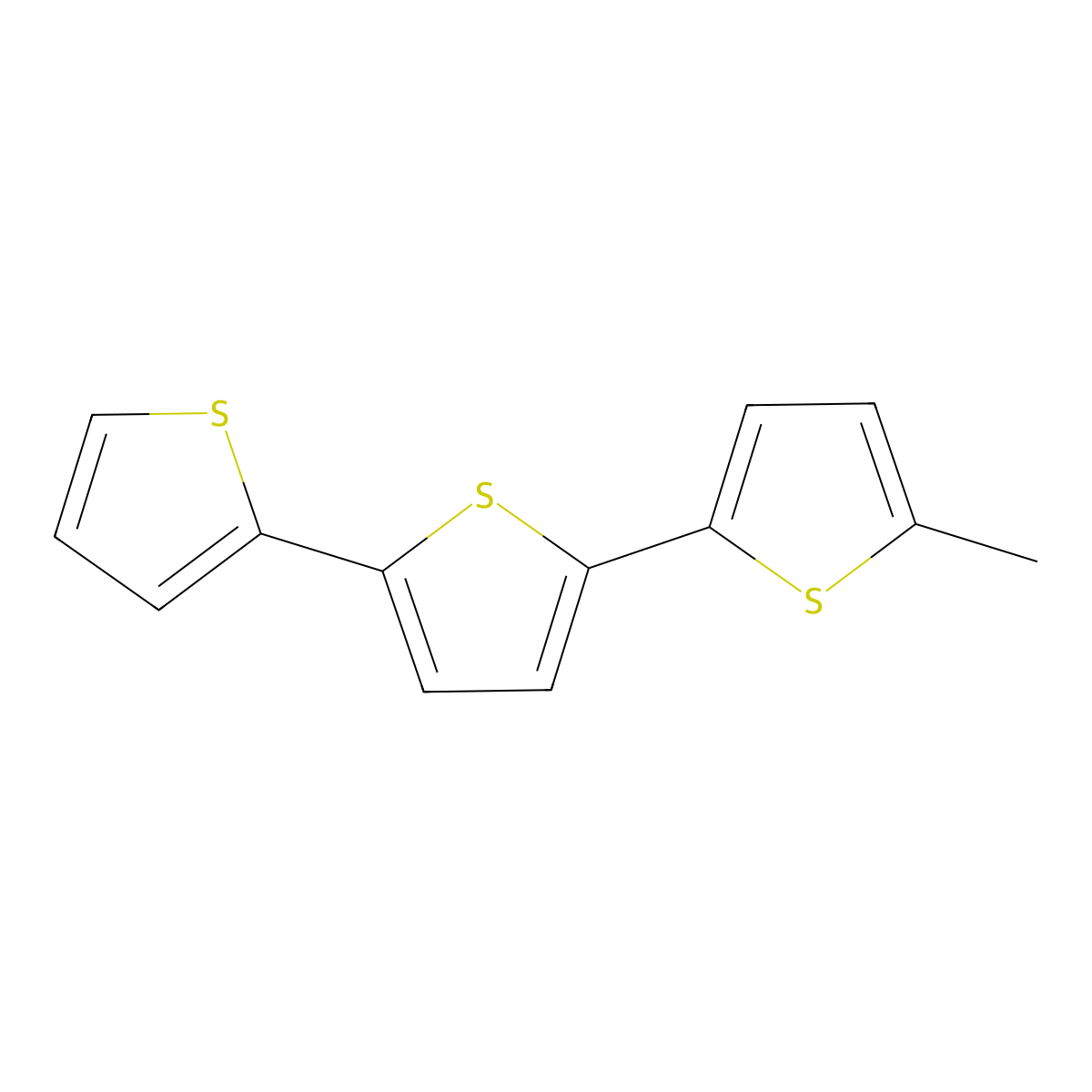 2,2':5',2''-Terthiophene, 5-methyl- molecular structure, CAS 26905-73-7