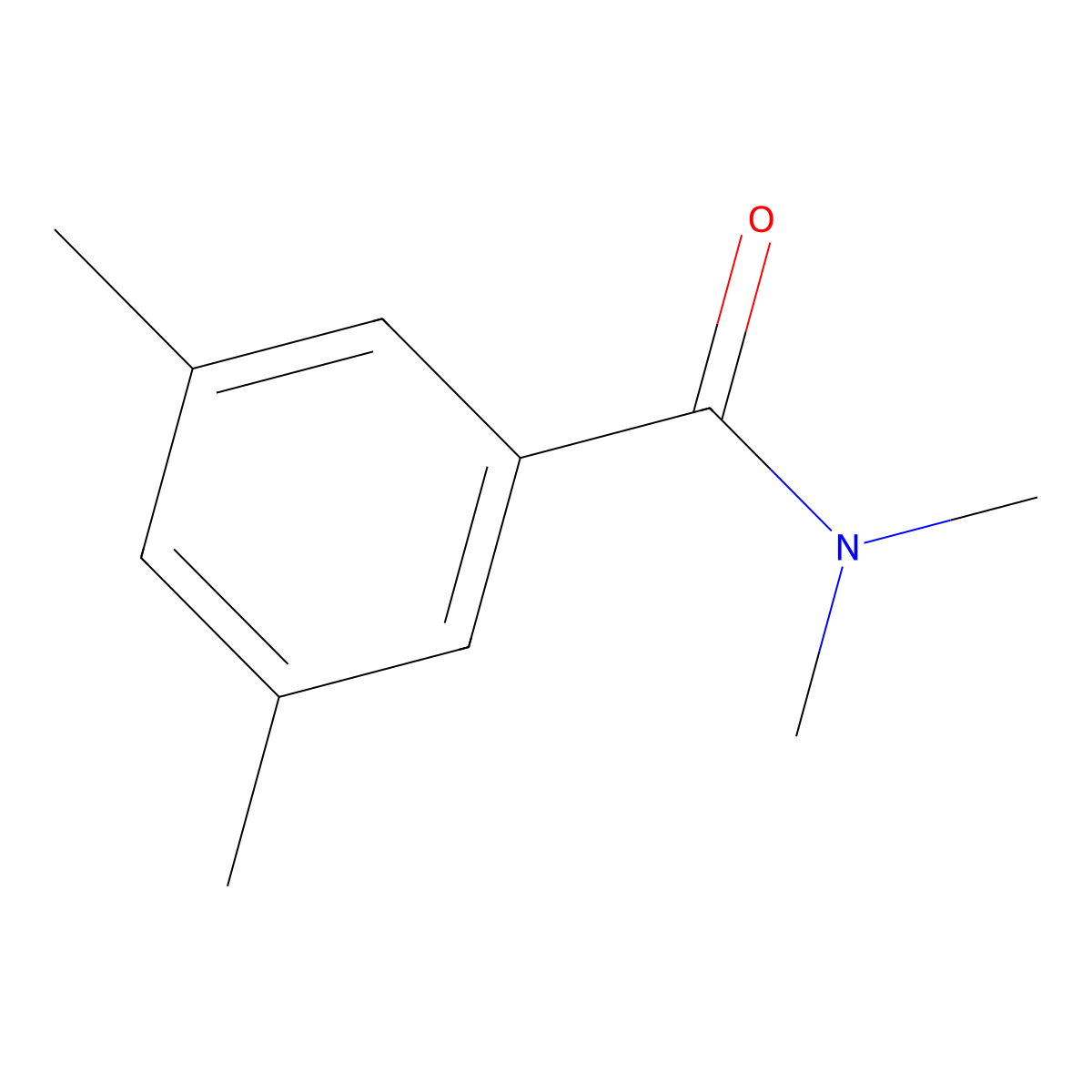N,N,3,5-tetramethylbenzamide molecular structure, CAS 26906-00-3