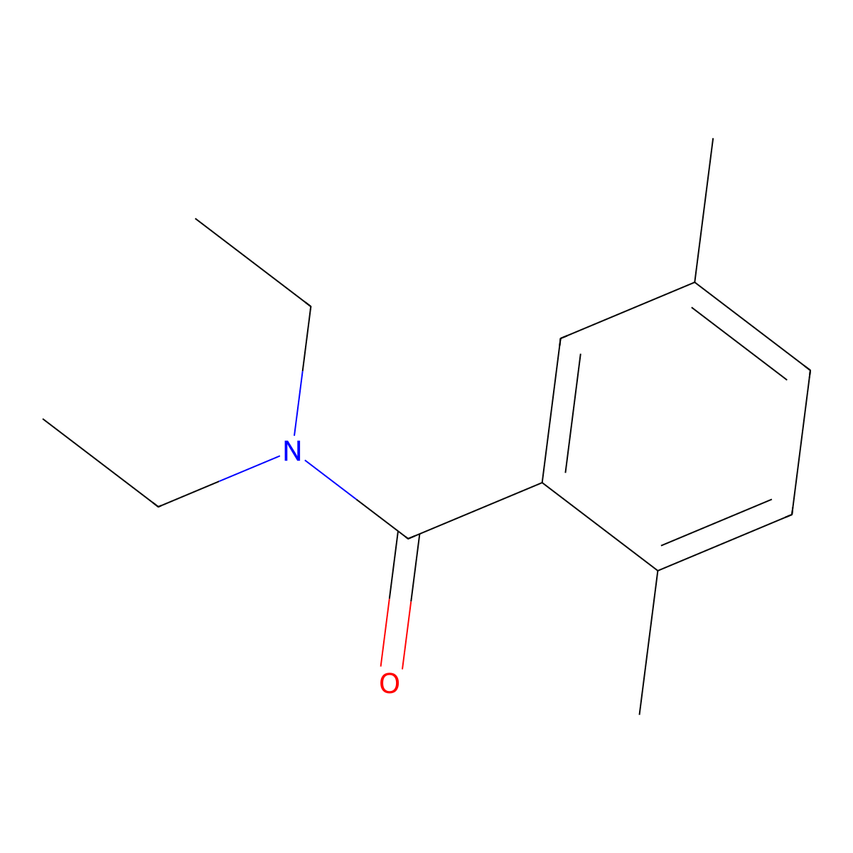 N,N-Diethyl-2,5-dimethylbenzamide molecular structure, CAS 26906-15-0