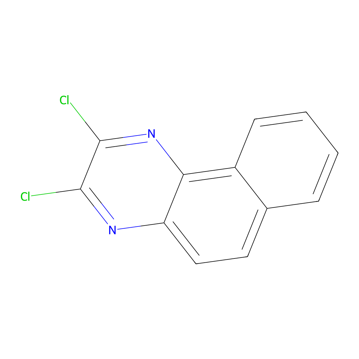2,3-Dichlorobenzo[f]quinoxaline molecular structure, CAS 26907-93-7