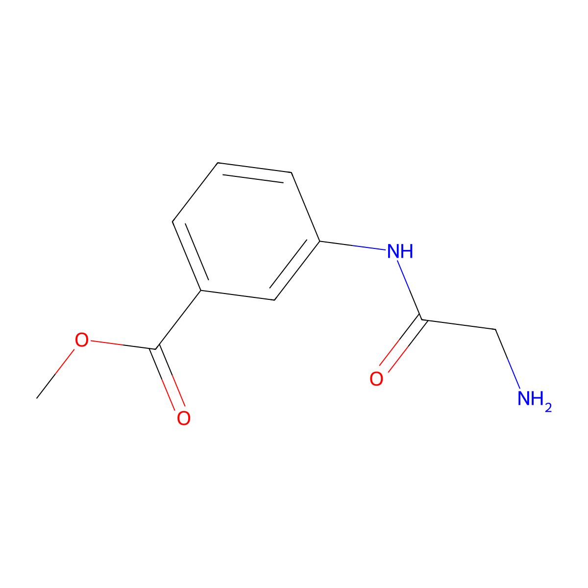Methyl 3-(glycylamino)benzoate molecular structure, CAS 269071-12-7