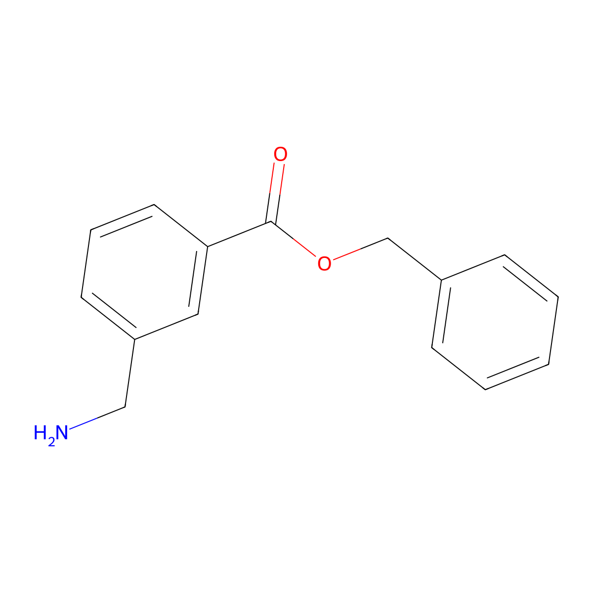 Benzyl 3-(aminomethyl)benzoate molecular structure, CAS 269071-82-1